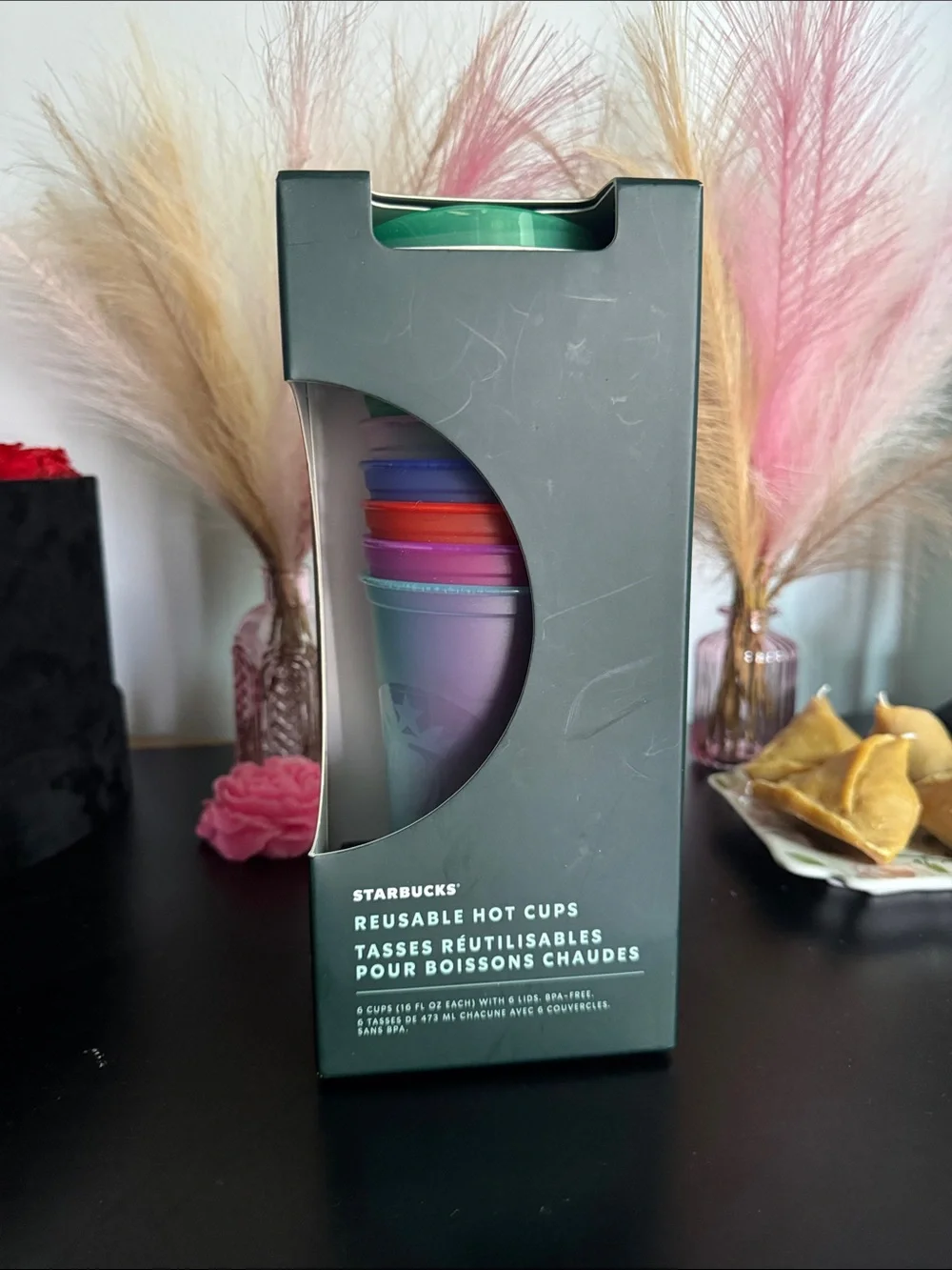 Starbucks Reusable Hot Cups - Green, Purple, Red, Blue,pink